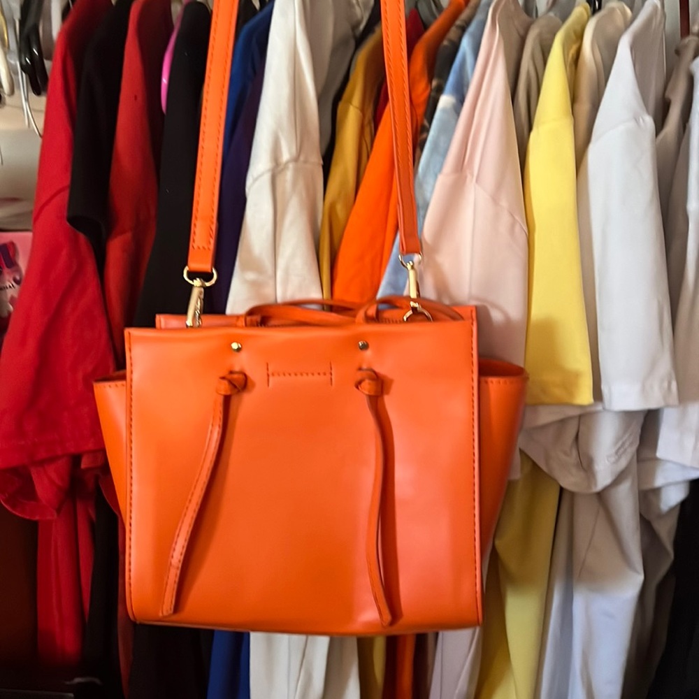 This is an orange mini purse I got from shein